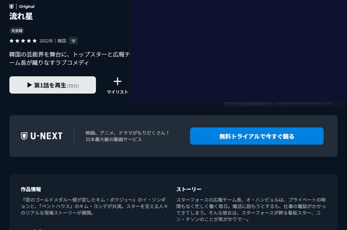 韓国ドラマ流れ星